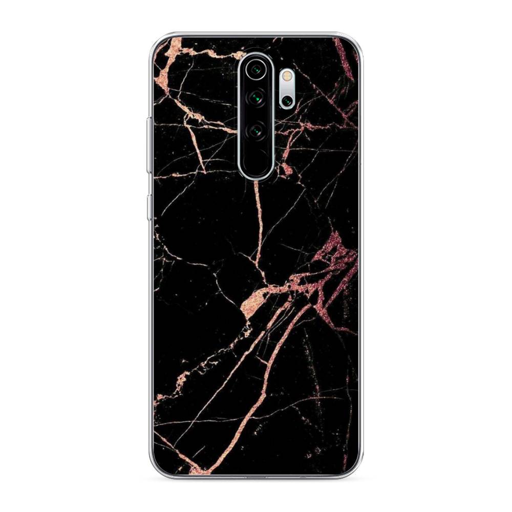 фото Силиконовый чехол "мрамор розовое золото" на xiaomi redmi note 8 pro awog