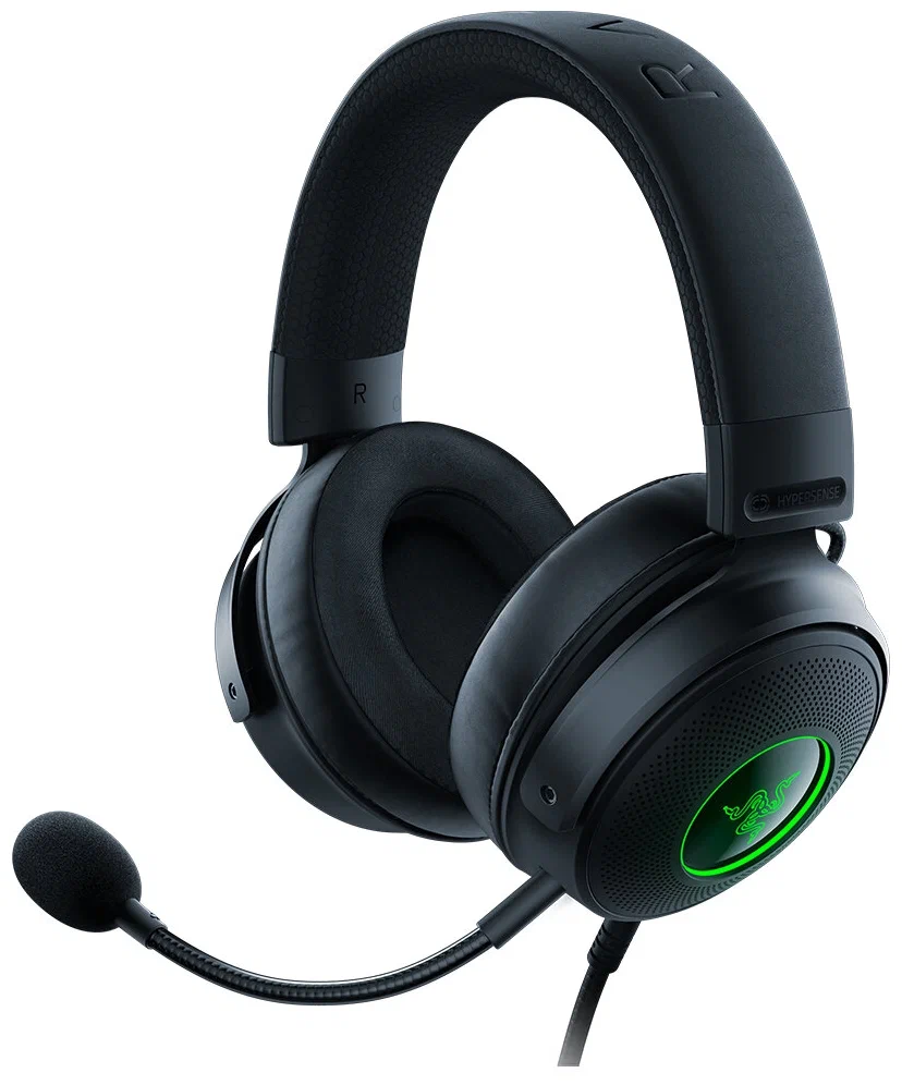 Игровые наушники Razer Kraken V3 Hypersense черный (RZ04-03770100-R3M1) 100055298353