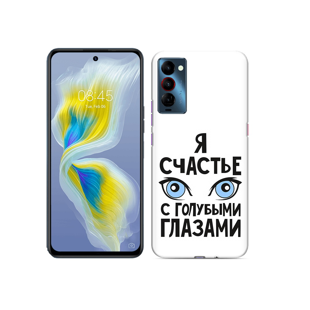 

Чехол MyPads Tocco для Tecno Camon 18 счастье с голубыми глазами, Прозрачный, Tocco