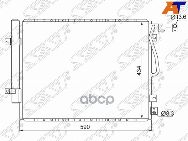 

Радиатор Кондиционера Kia Sorento 2,5d/3,3 06-09 Sat арт. ST-KA55-394-A0