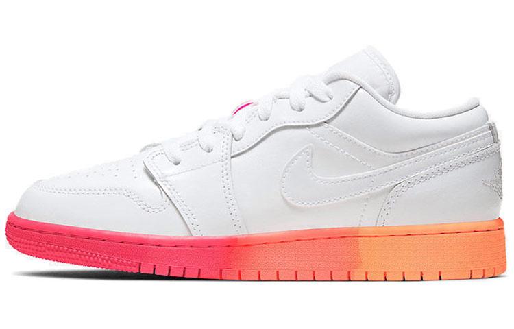 

Кеды унисекс Jordan Air Jordan 1 low Hot Punch GS белые 40 EU, Белый, Air Jordan 1 low Hot Punch GS