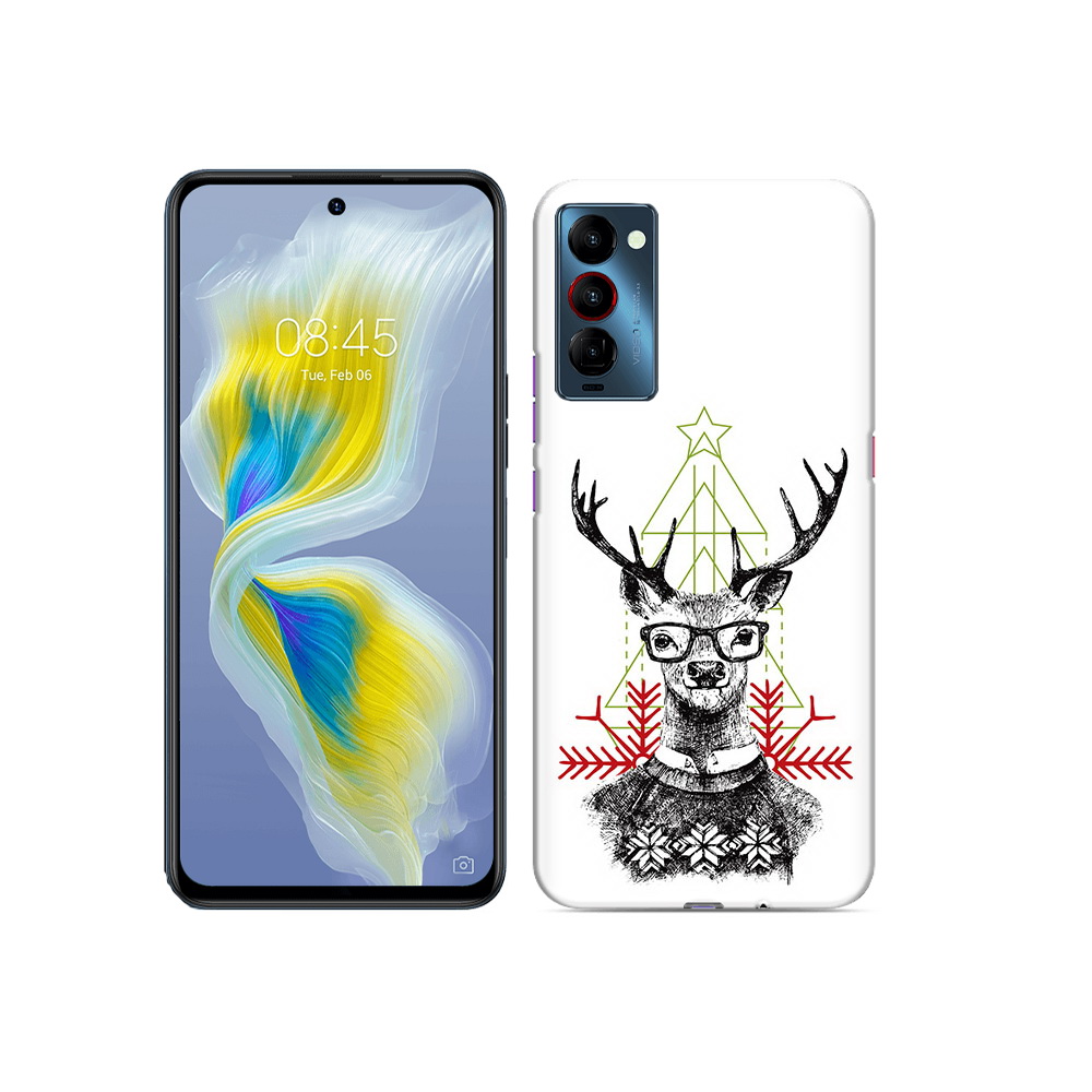 

Чехол MyPads Tocco для Tecno Camon 18 умный олень, Прозрачный, Tocco