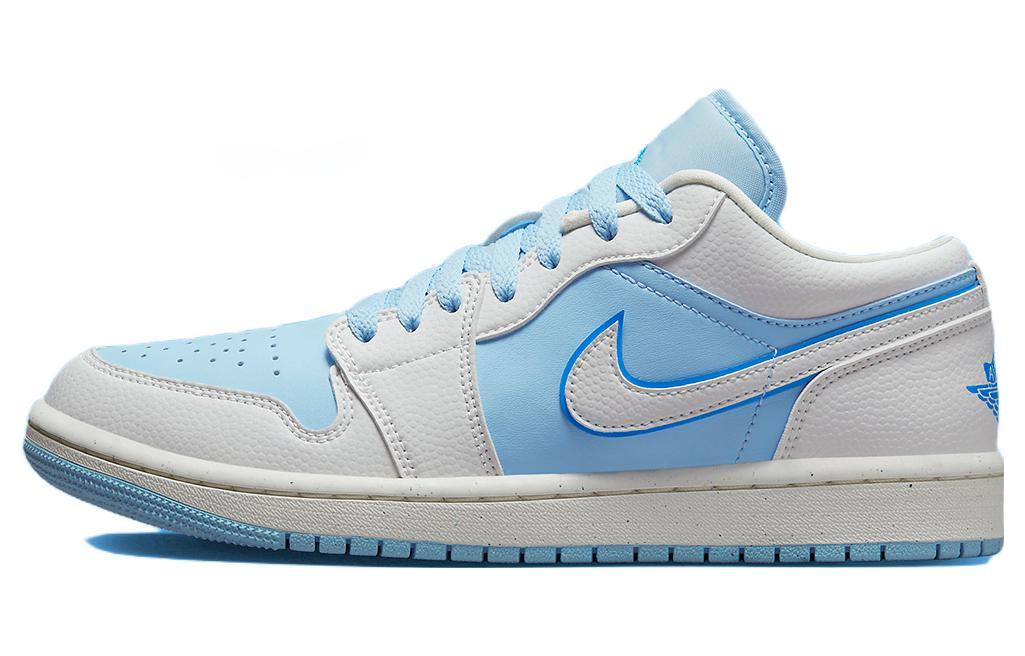 

Кеды унисекс Jordan Air Jordan 1 Low Ice Blue голубые 44 EU, Голубой, Air Jordan 1 Low Ice Blue