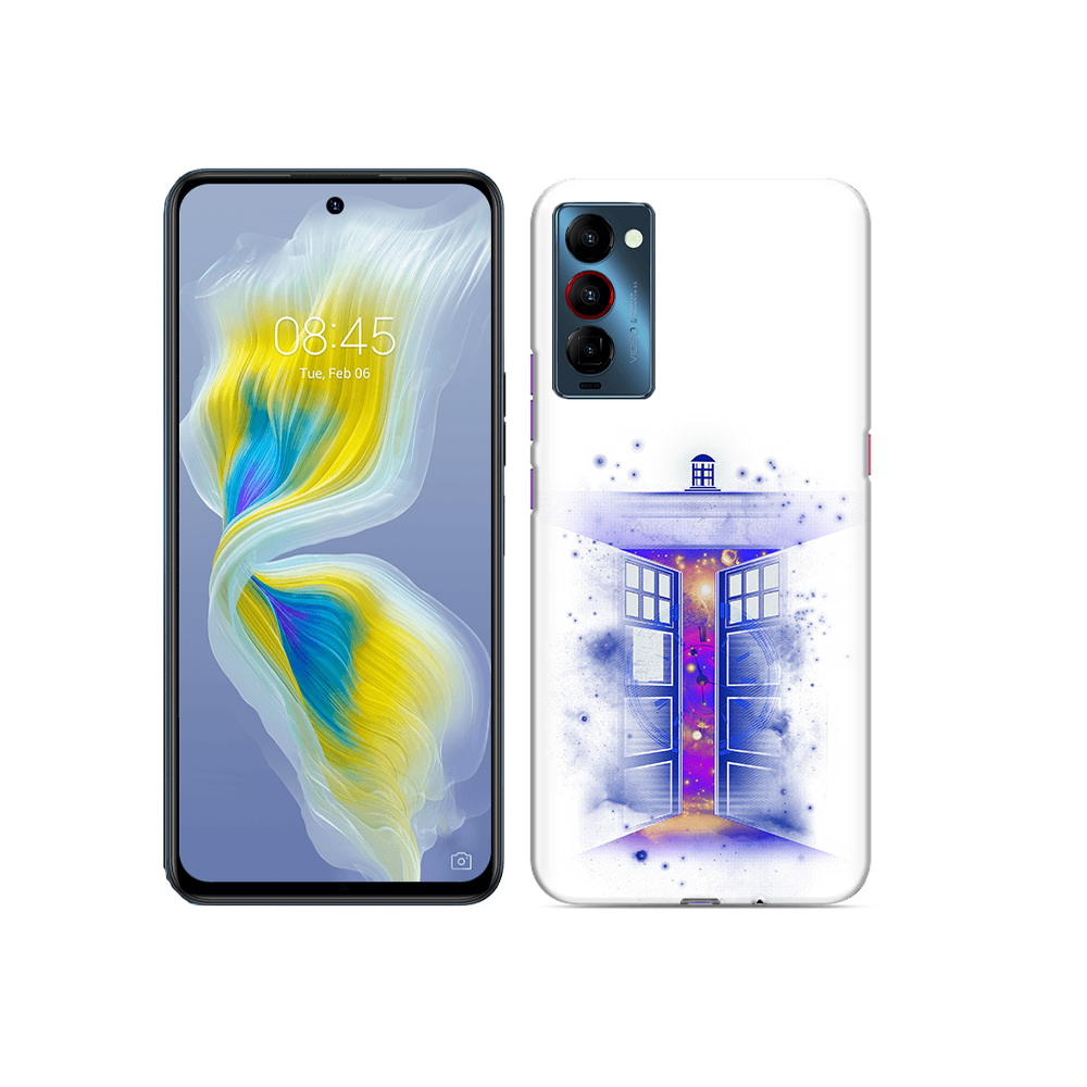 

Чехол MyPads Tocco для Tecno Camon 18 фиолетовый уголок абстракция, Прозрачный, Tocco