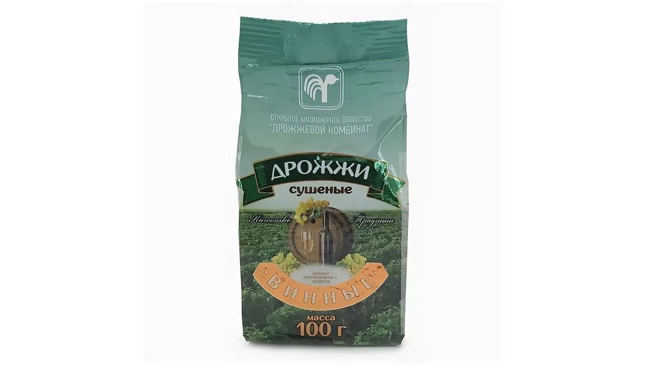 

Дрожжи винные Дрожжевой комбинат ДВБ100 100 г