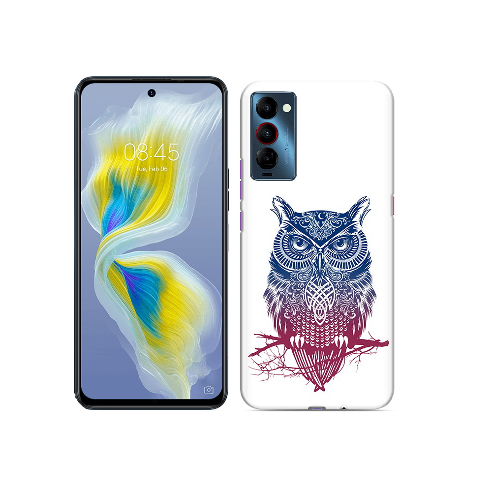 

Чехол MyPads Tocco для Tecno Camon 18 хиппи сова, Прозрачный, Tocco
