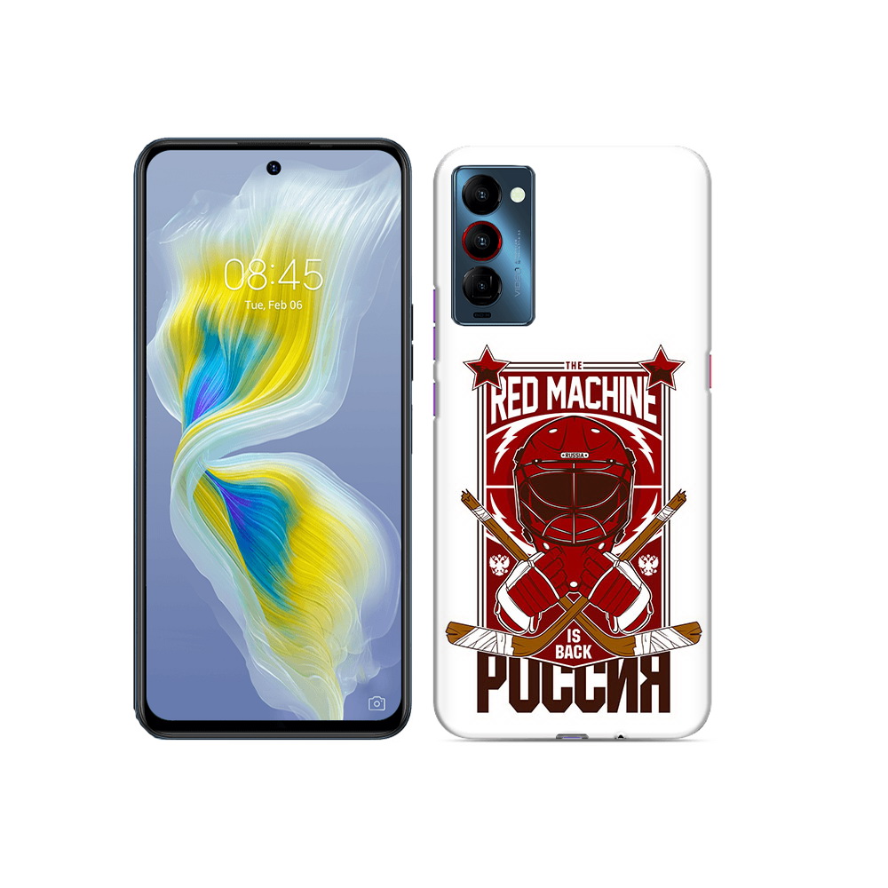 

Чехол MyPads Tocco для Tecno Camon 18 хоккей россия, Прозрачный, Tocco