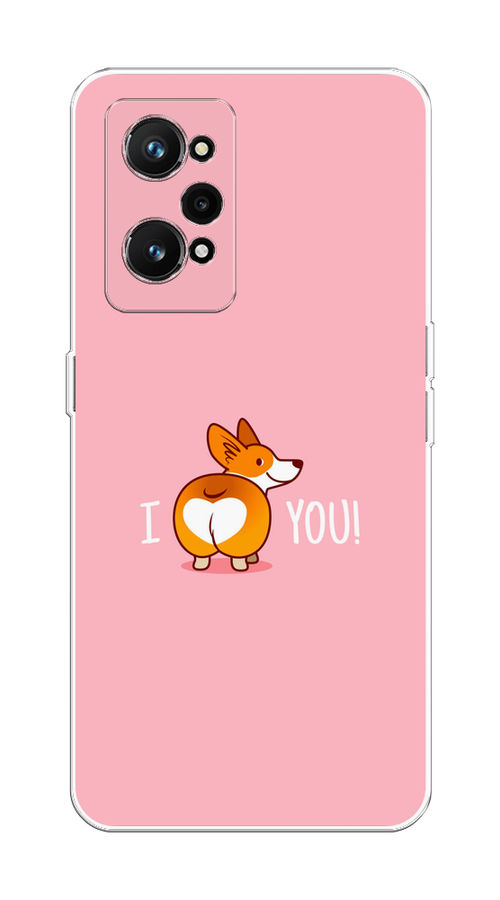 

Чехол на Realme GT Neo 3T "Корги I love you", Розовый;коричневый;белый, 2510750-1