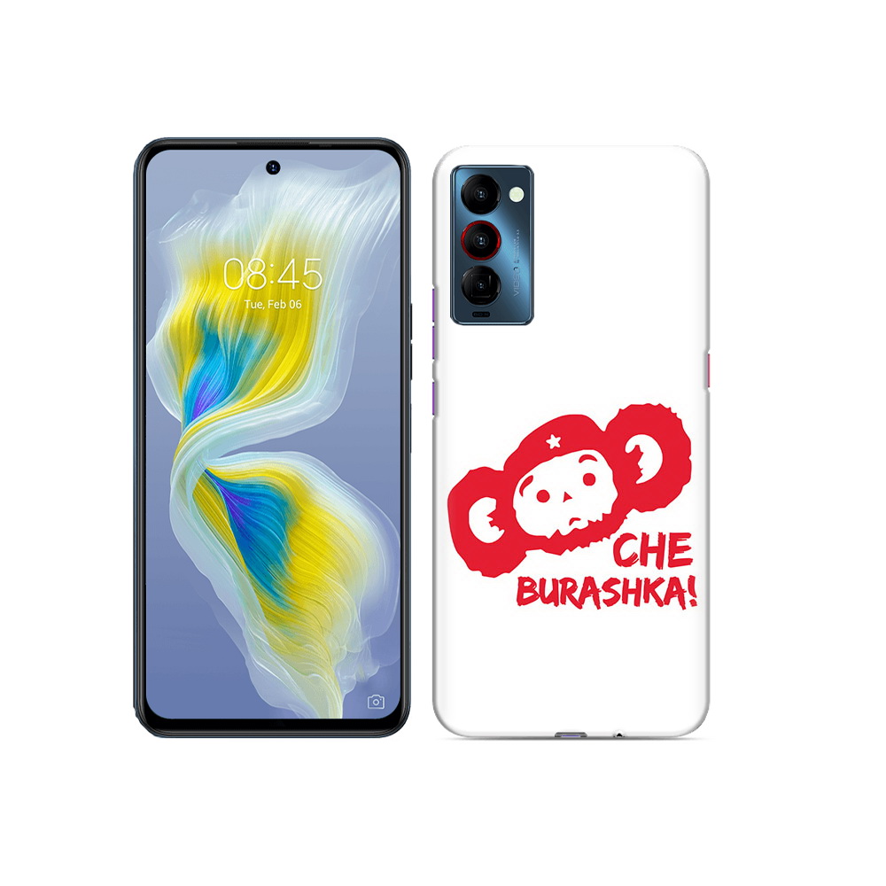 

Чехол MyPads Tocco для Tecno Camon 18 чебурашка, Прозрачный, Tocco