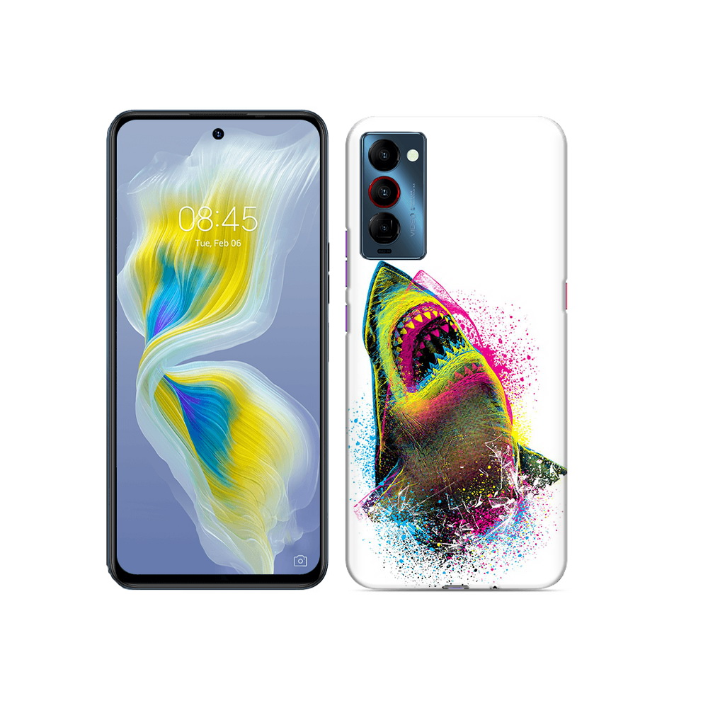 

Чехол MyPads Tocco для Tecno Camon 18 челюсти-2, Прозрачный, Tocco