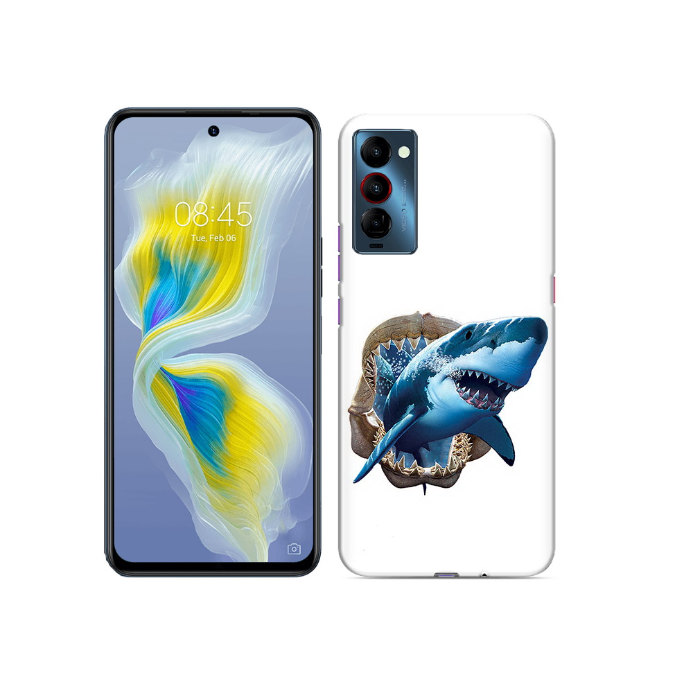 

Чехол MyPads Tocco для Tecno Camon 18 челюсти, Прозрачный, Tocco