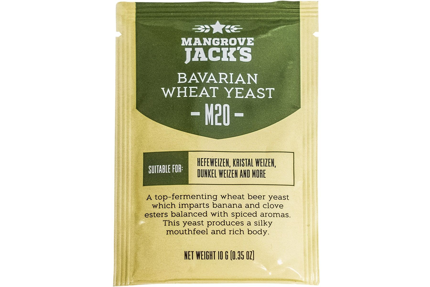 

Дрожжи пивные Mangrove Jack's Bavarian Wheat M20, 10 г