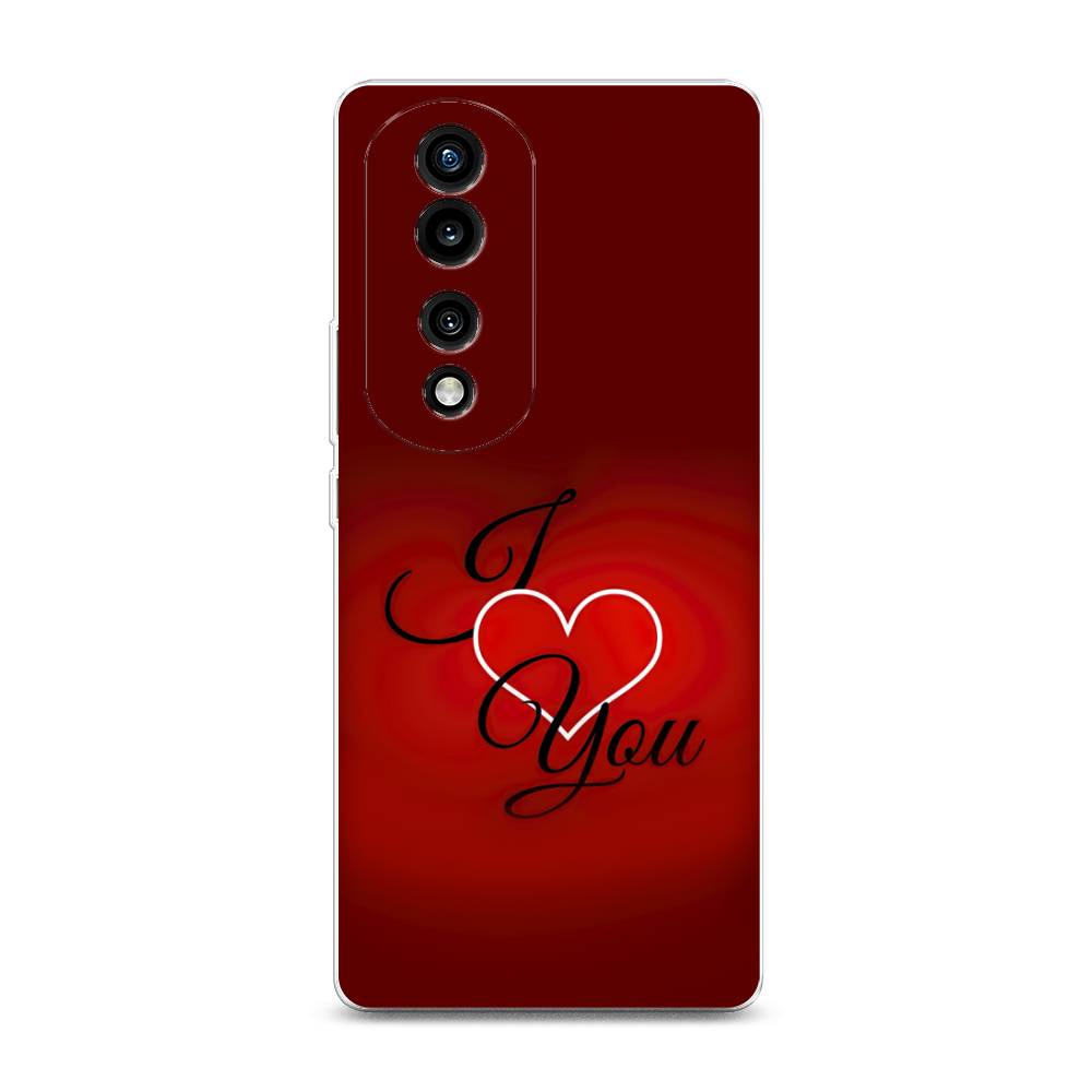 

Силиконовый чехол "I love you 3" на Honor 70 Pro, 6108350-6