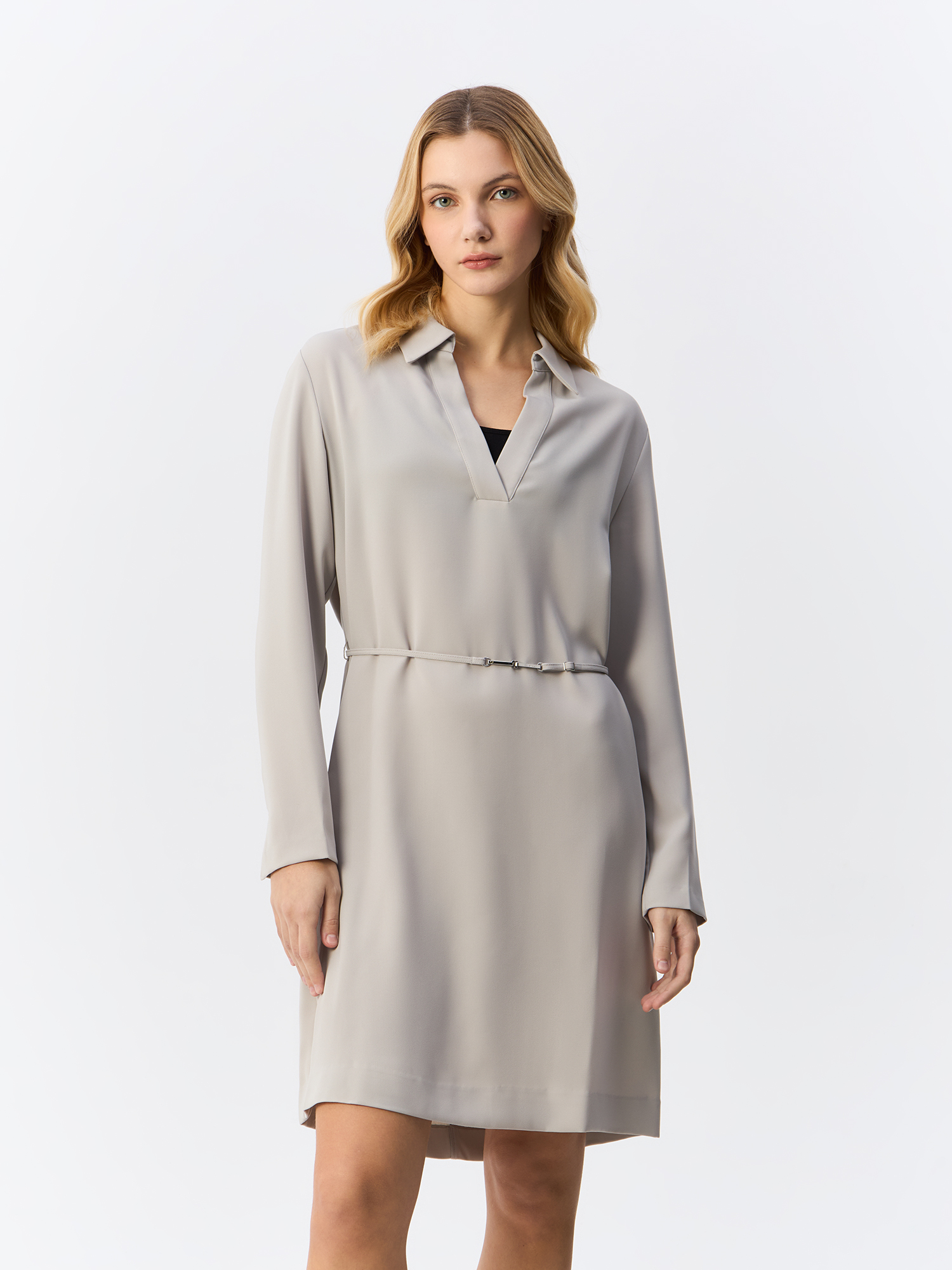 

Платье женское Calvin Klein Relaxed Twill K20K207152 серое 38 EU, Серый, Relaxed Twill