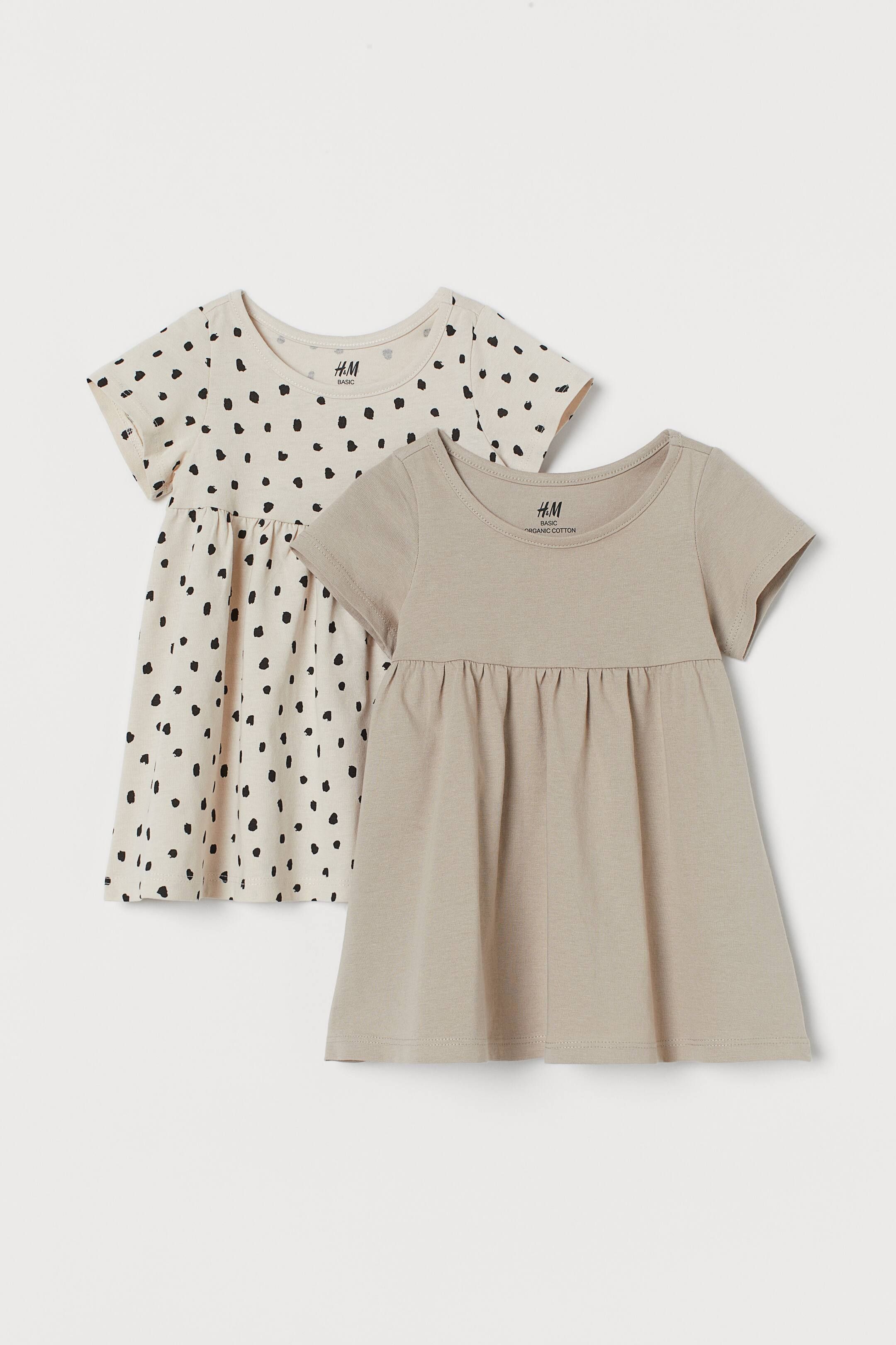 Платье HM для девочек бежевое размер 68 0831742006 999₽