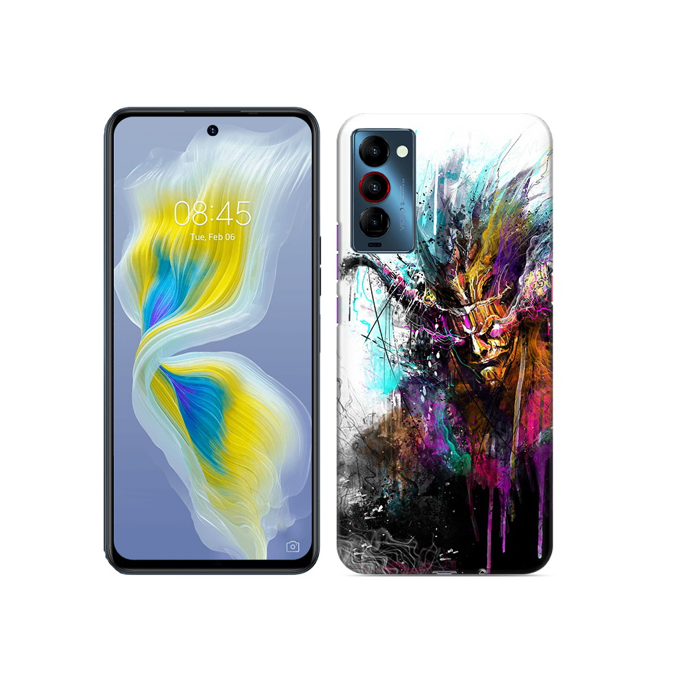 

Чехол MyPads Tocco для Tecno Camon 18 яркий дьявол, Прозрачный, Tocco