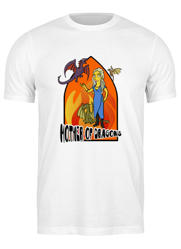 

Футболка мужская Printio Mother of dragons белая XL, Mother of dragons