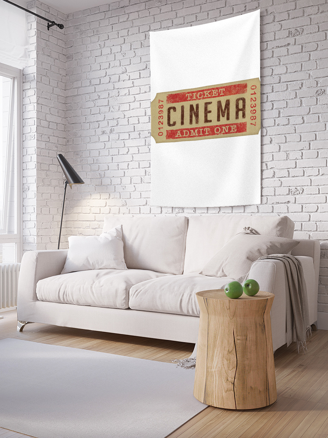 

Вертикальное фотопанно на стену JoyArty Билет в кино 100x150 см, Билет в кино
