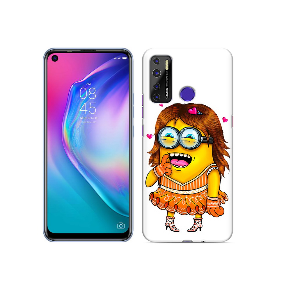 

Чехол MyPads Tocco для Tecno Camon 15 Миньон девочка, Прозрачный, Tocco