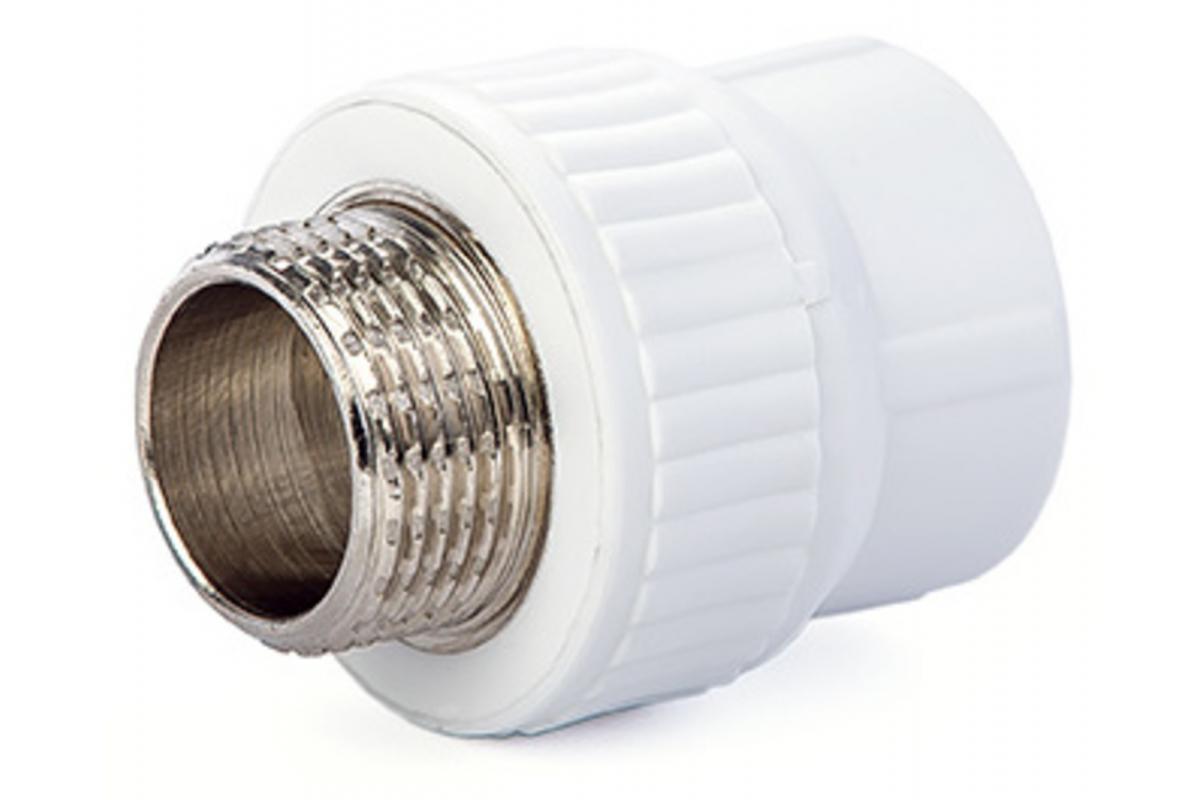 

Комбинированная муфта LAMMIN PPR НР 32х1" Lm31041032025, Белый