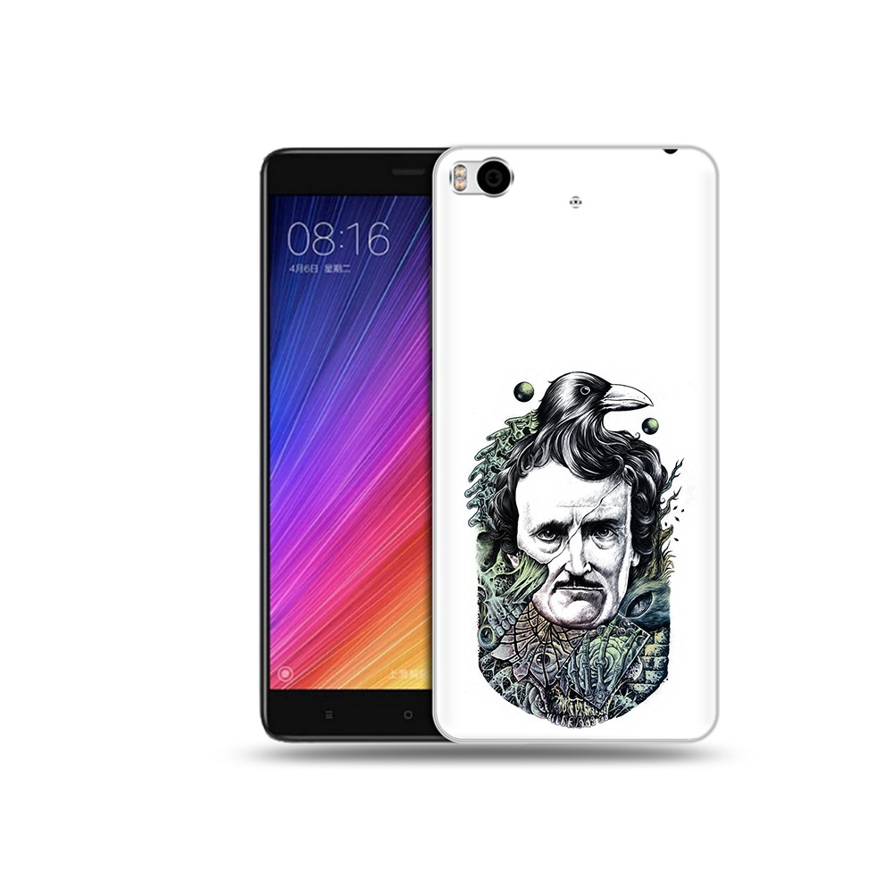 

Чехол MyPads Tocco для Xiaomi Mi 5S Эдгар Аллан с вороном (PT91899.330.203), Прозрачный, Tocco