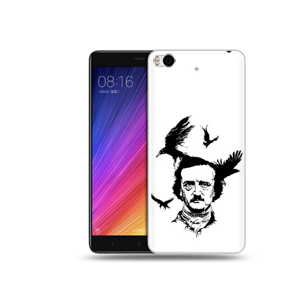 

Чехол MyPads Tocco для Xiaomi Mi 5S Эдгар Аллан черно белый (PT91899.330.204), Прозрачный, Tocco