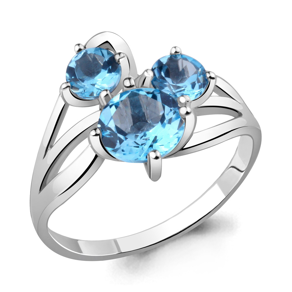 

Кольцо из серебра р. 18,5 AQUAMARINE 6513605_925_р, 6513605_925_р