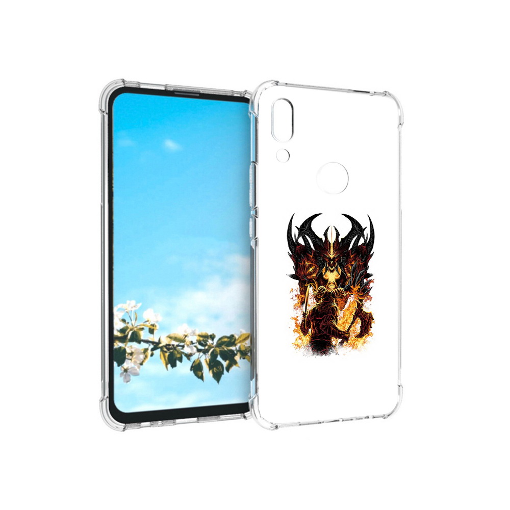 

Чехол MyPads Tocco для Huawei P Smart Z демон shadow fiend, Прозрачный, Tocco