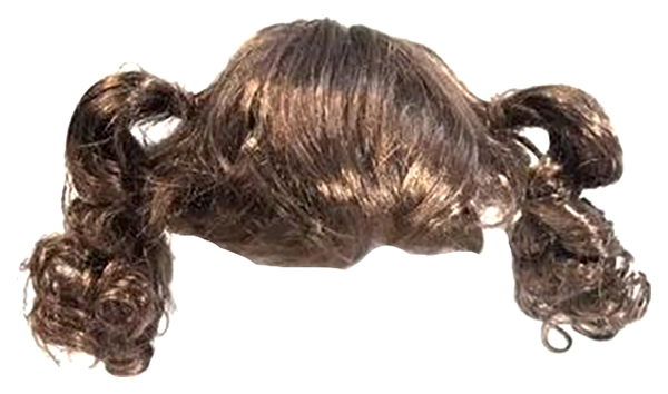 фото Волосы для кукол, цвет: каштановый, 11-12 см, арт. qs-8 arts&crafts 7709506