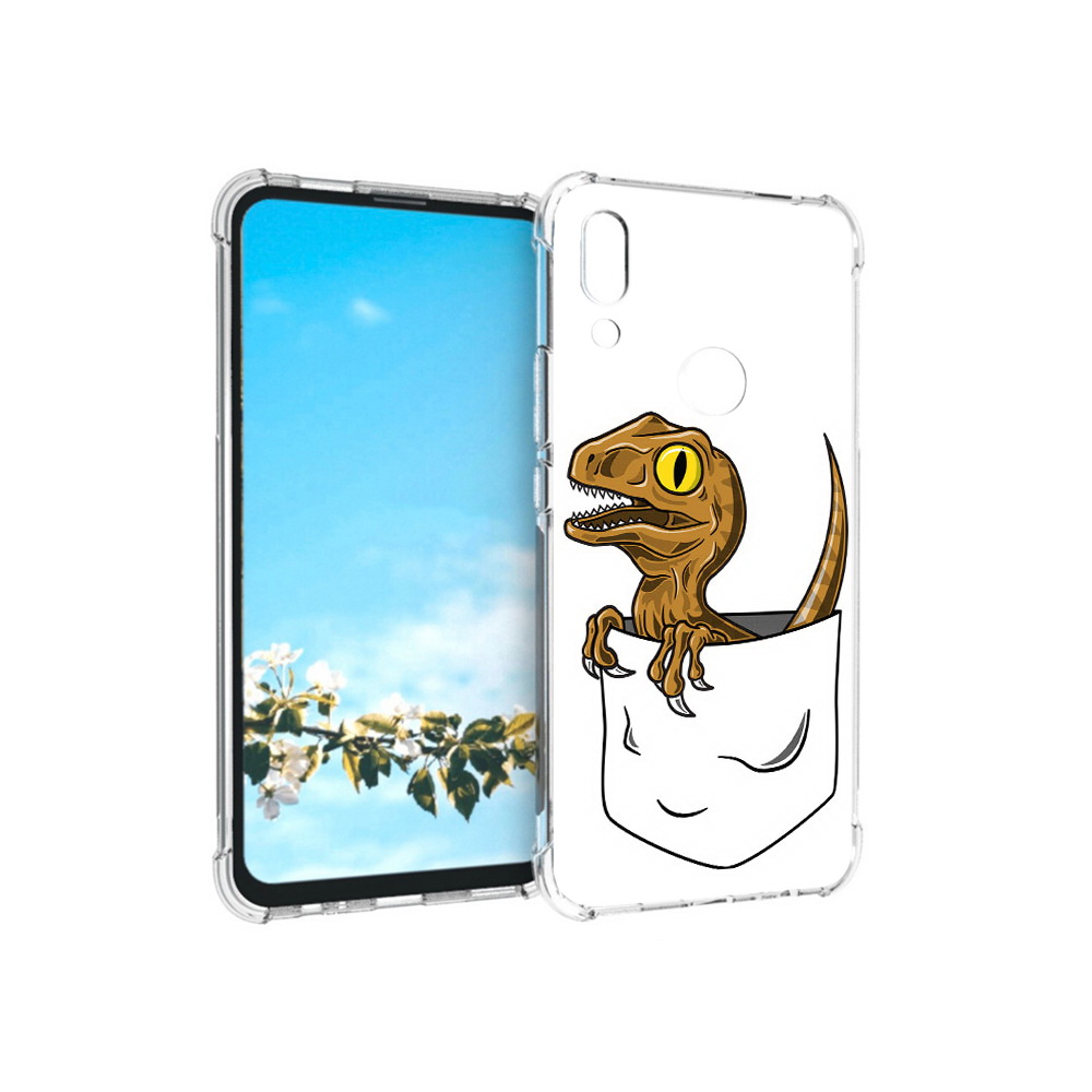 

Чехол MyPads Tocco для Huawei P Smart Z динозавр в кармане, Прозрачный, Tocco
