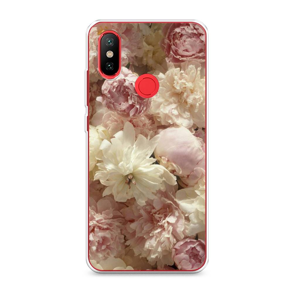 

Чехол Awog на Xiaomi Mi 6X/A2 "Пионы светлые", Разноцветный, 33250-8