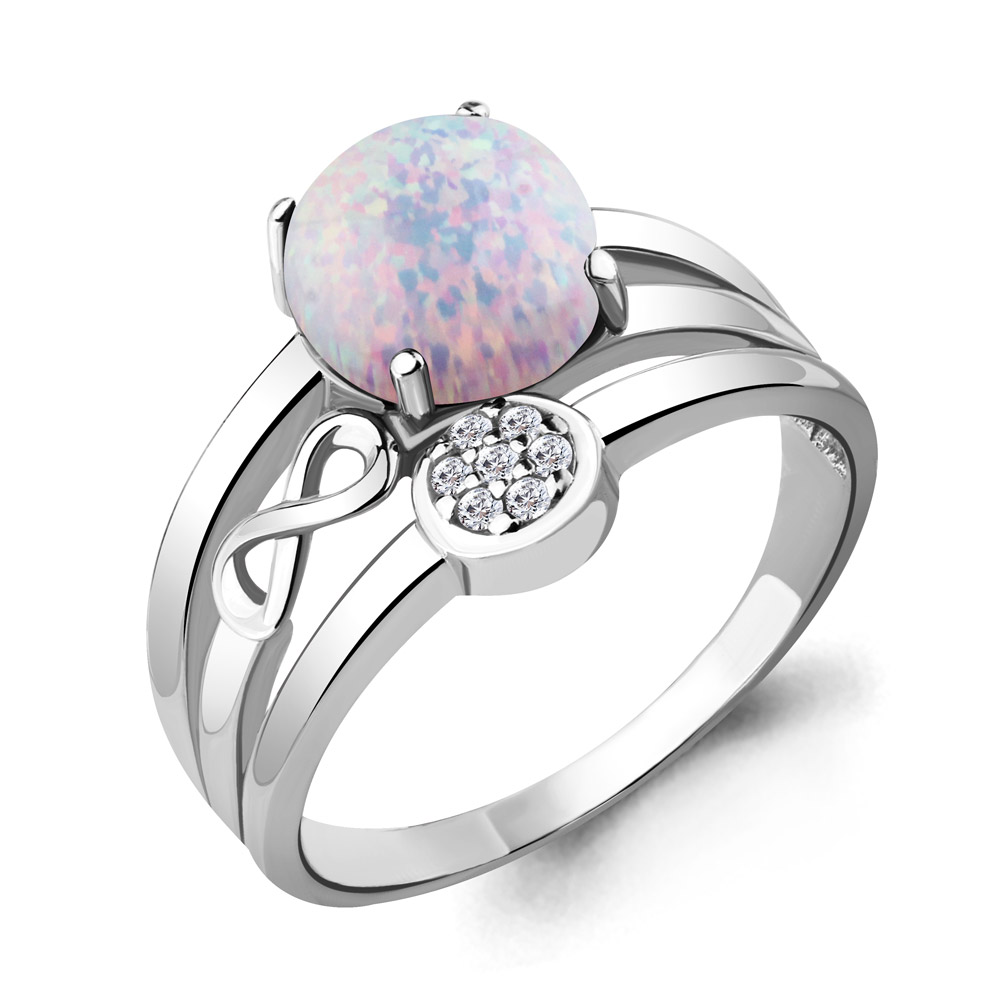 

Кольцо из серебра р.  AQUAMARINE 6577598А_925_р, 6577598А_925_р