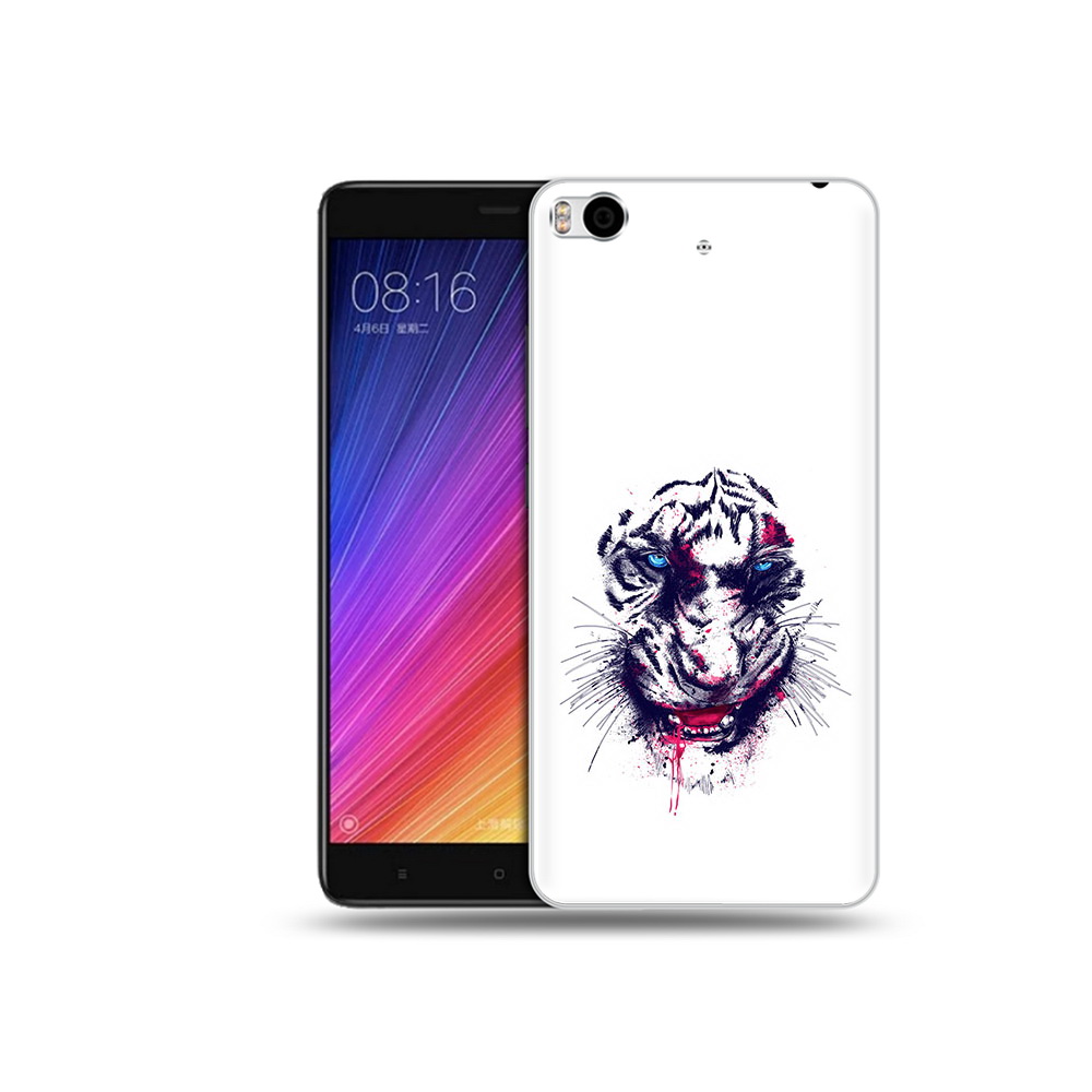 

Чехол MyPads Tocco для Xiaomi Mi 5S безумный тигр (PT91899.330.228), Прозрачный, Tocco