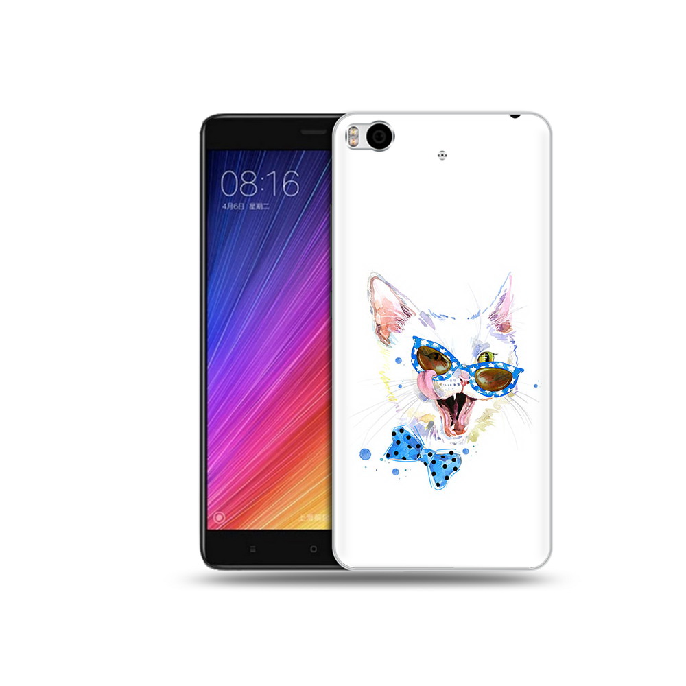 

Чехол MyPads Tocco для Xiaomi Mi 5S белый кот (PT91899.330.229), Прозрачный, Tocco