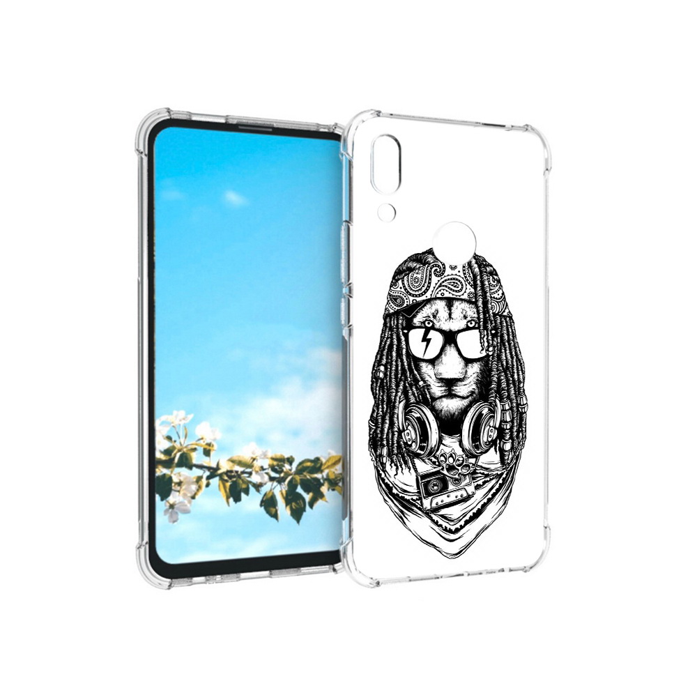 

Чехол MyPads Tocco для Huawei P Smart Z дреды льва, Прозрачный, Tocco