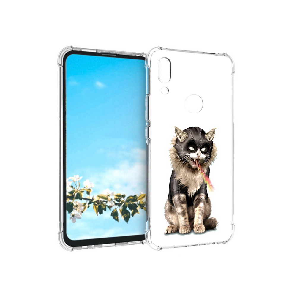 

Чехол MyPads Tocco для Huawei P Smart Z дьяволский кот, Прозрачный, Tocco