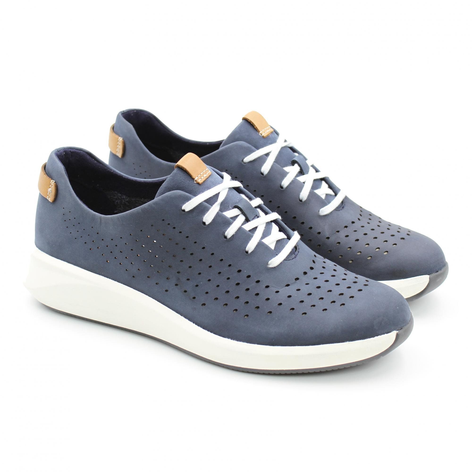 

Кеды женские Clarks Un Rio Tie 26148717 синие 35.5 EU, Un Rio Tie 26148717