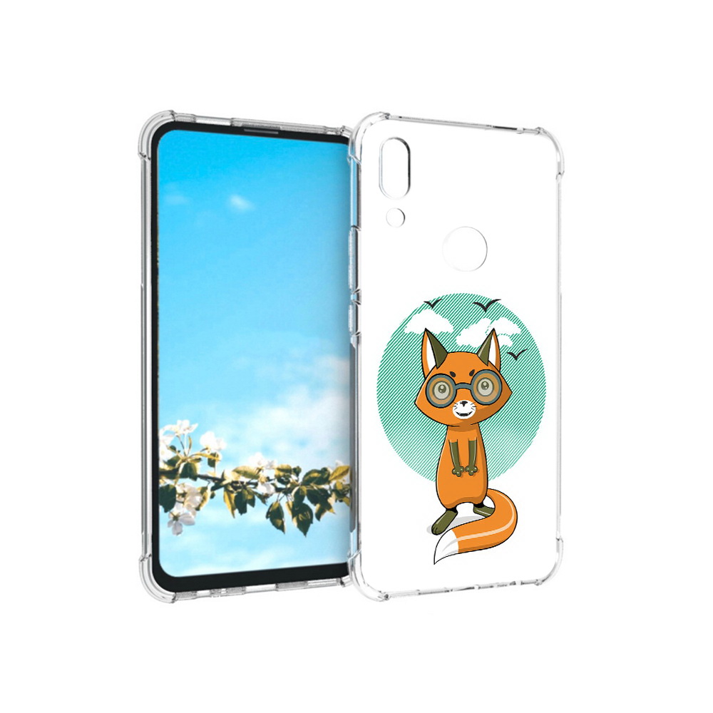 

Чехол MyPads Tocco для Huawei P Smart Z задумчивая лиса, Прозрачный, Tocco