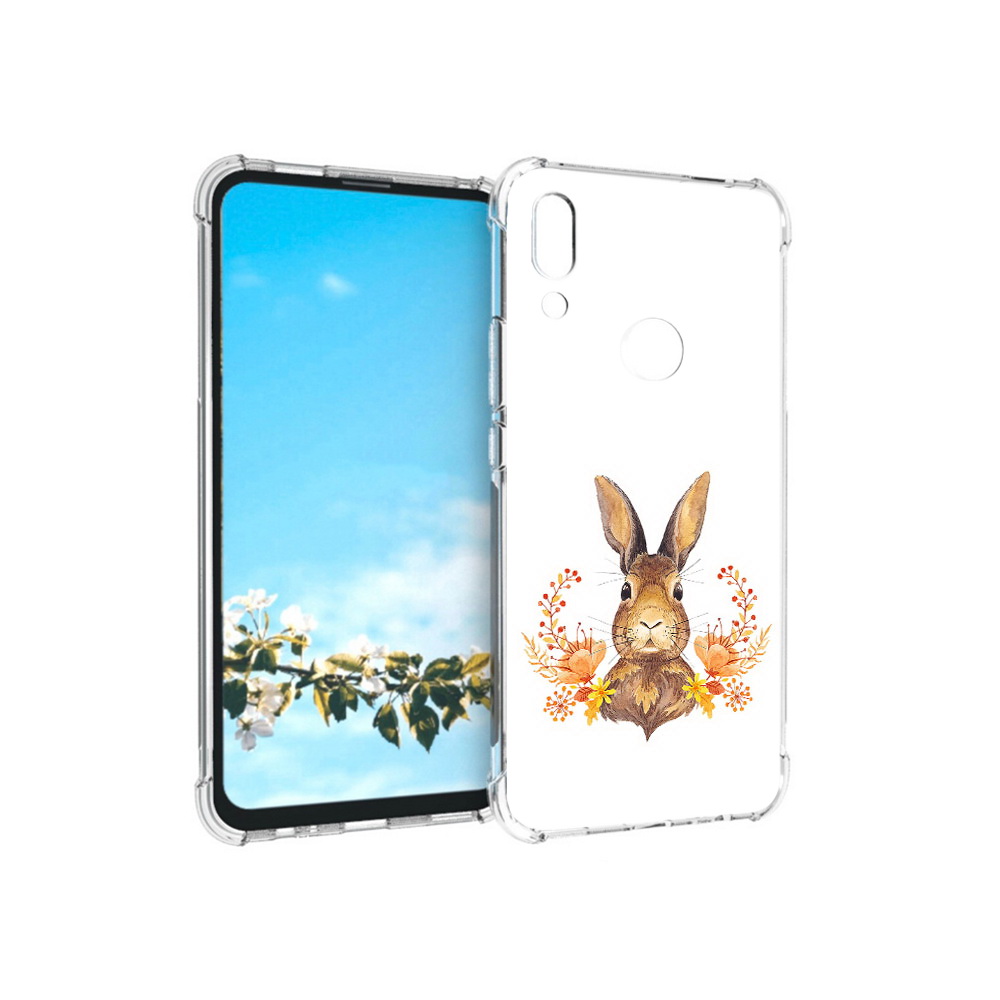 

Чехол MyPads Tocco для Huawei P Smart Z зайка в цветах, Прозрачный, Tocco