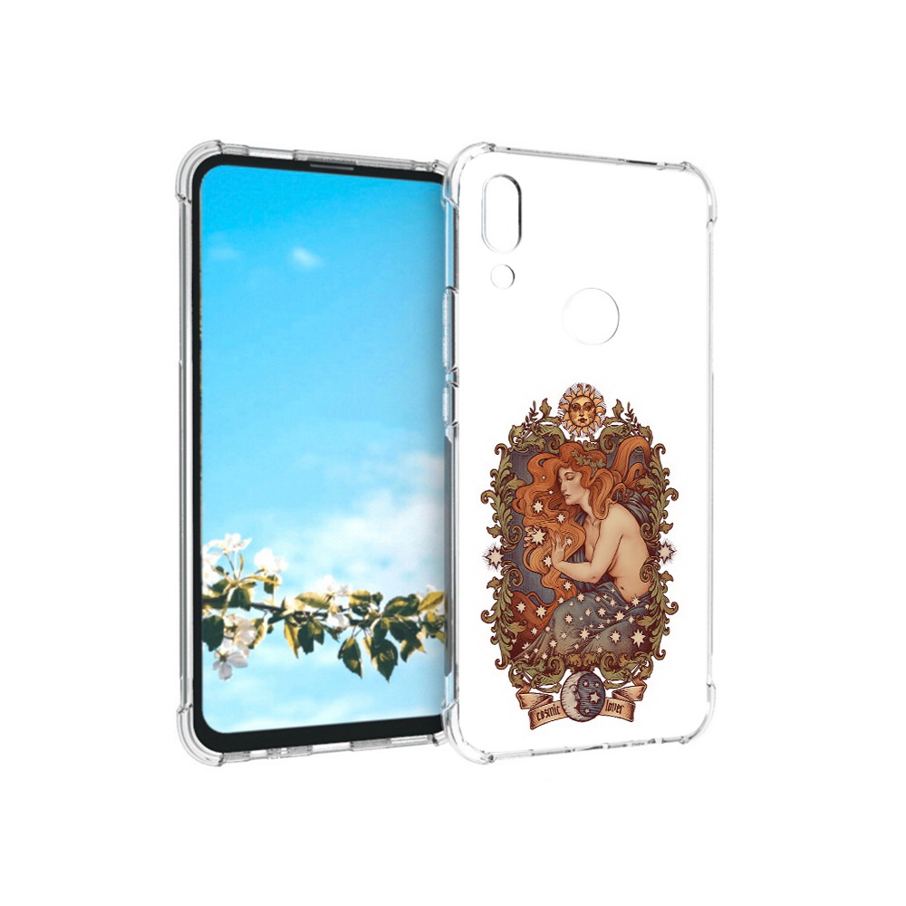 

Чехол MyPads Tocco для Huawei P Smart Z звездная девушка абстракция, Прозрачный, Tocco