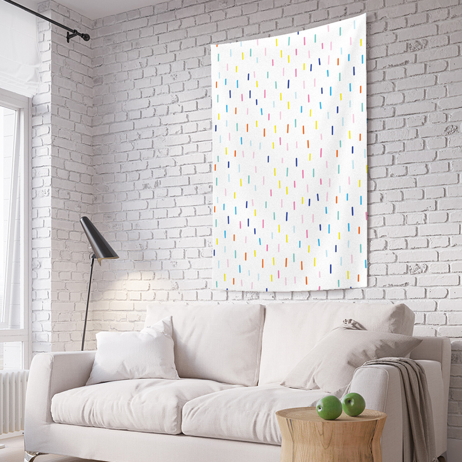 

Вертикальное фотопанно на стену JoyArty Разноцветные палочки 150x200 см, Разноцветные палочки