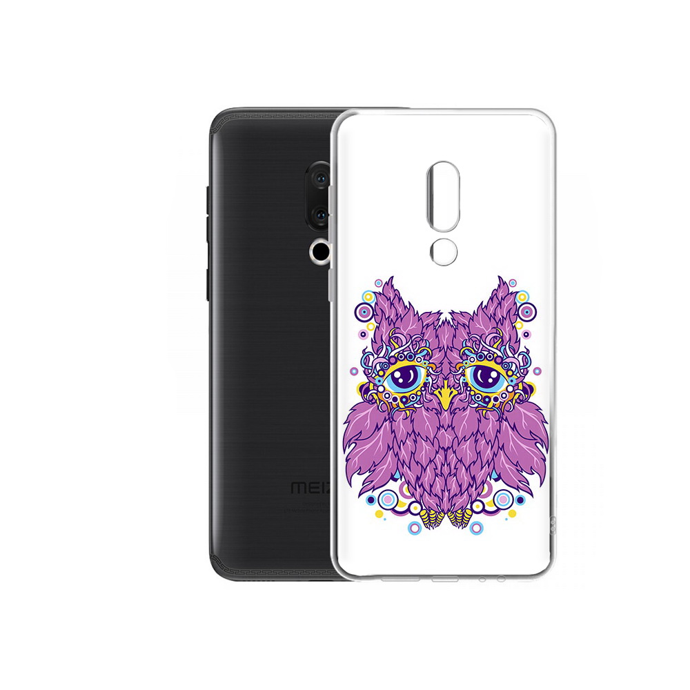 

Чехол MyPads Tocco для Meizu M15 Plus Розовая сова, Прозрачный, Tocco