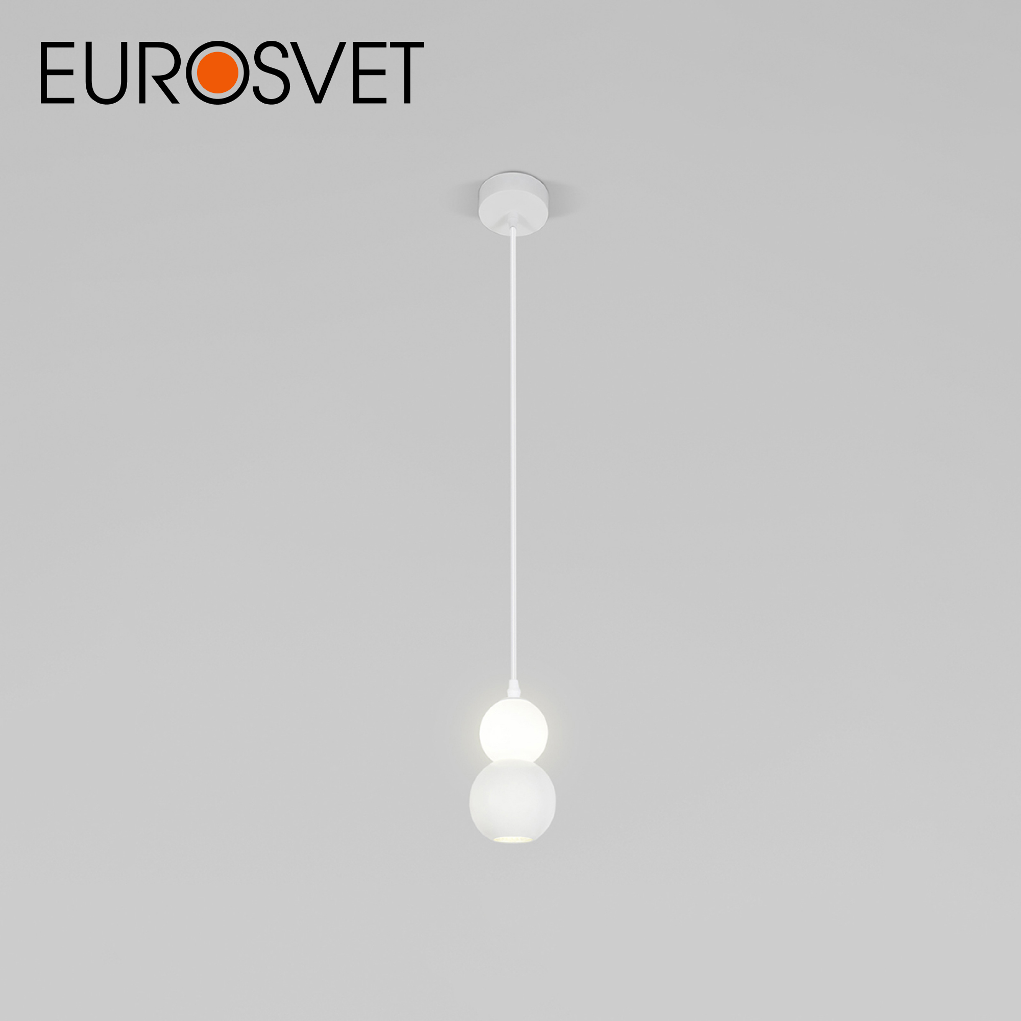 Подвесной светильник Eurosvet Polar 50250/1 LED белый плафон из металла GU10