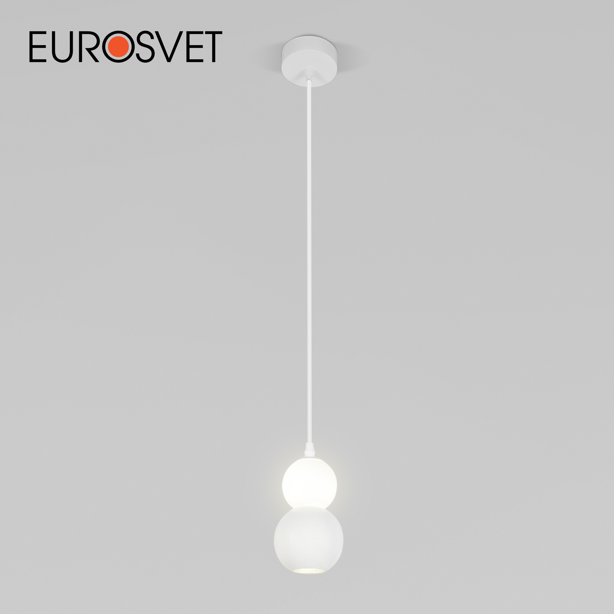 

Подвесной светильник Eurosvet Polar 50250/1 LED белый плафон из металла GU10