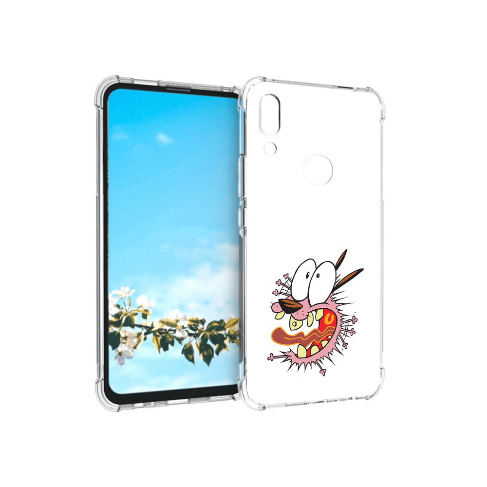 

Чехол MyPads Tocco для Huawei P Smart Z испуганный бобик, Прозрачный, Tocco