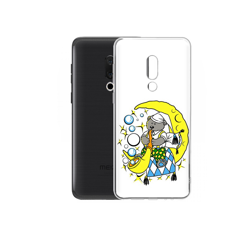 

Чехол MyPads Tocco для Meizu M15 Plus Сырная луна, Прозрачный, Tocco