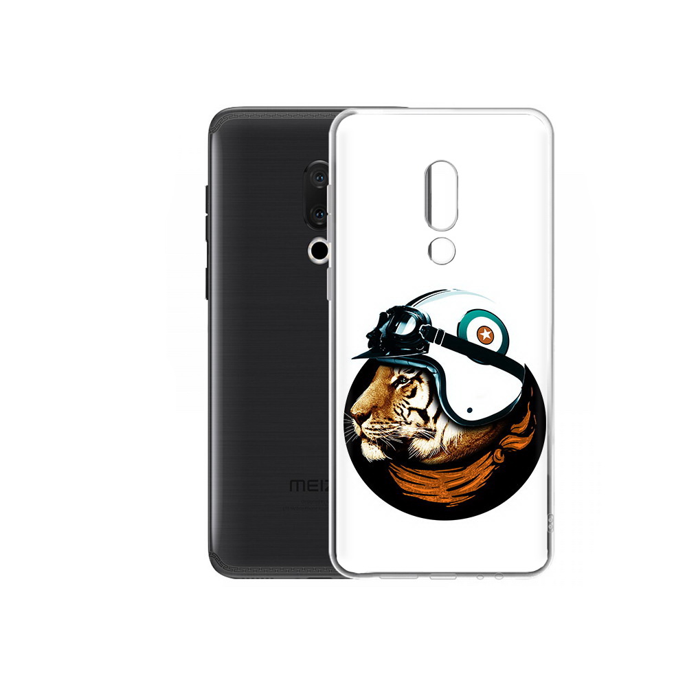 

Чехол MyPads Tocco для Meizu M15 Plus Тигр в шлеме, Прозрачный, Tocco