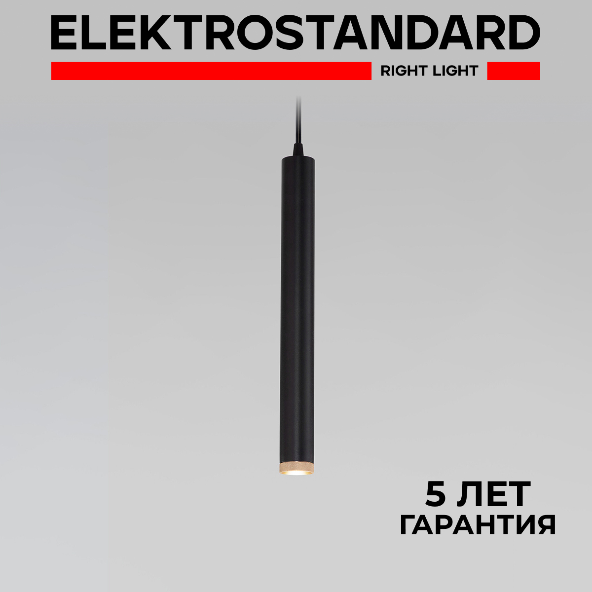 Подвесной светильник Elektrostandard Lead 50245 LED 7W 4200K черный с металл. плафоном