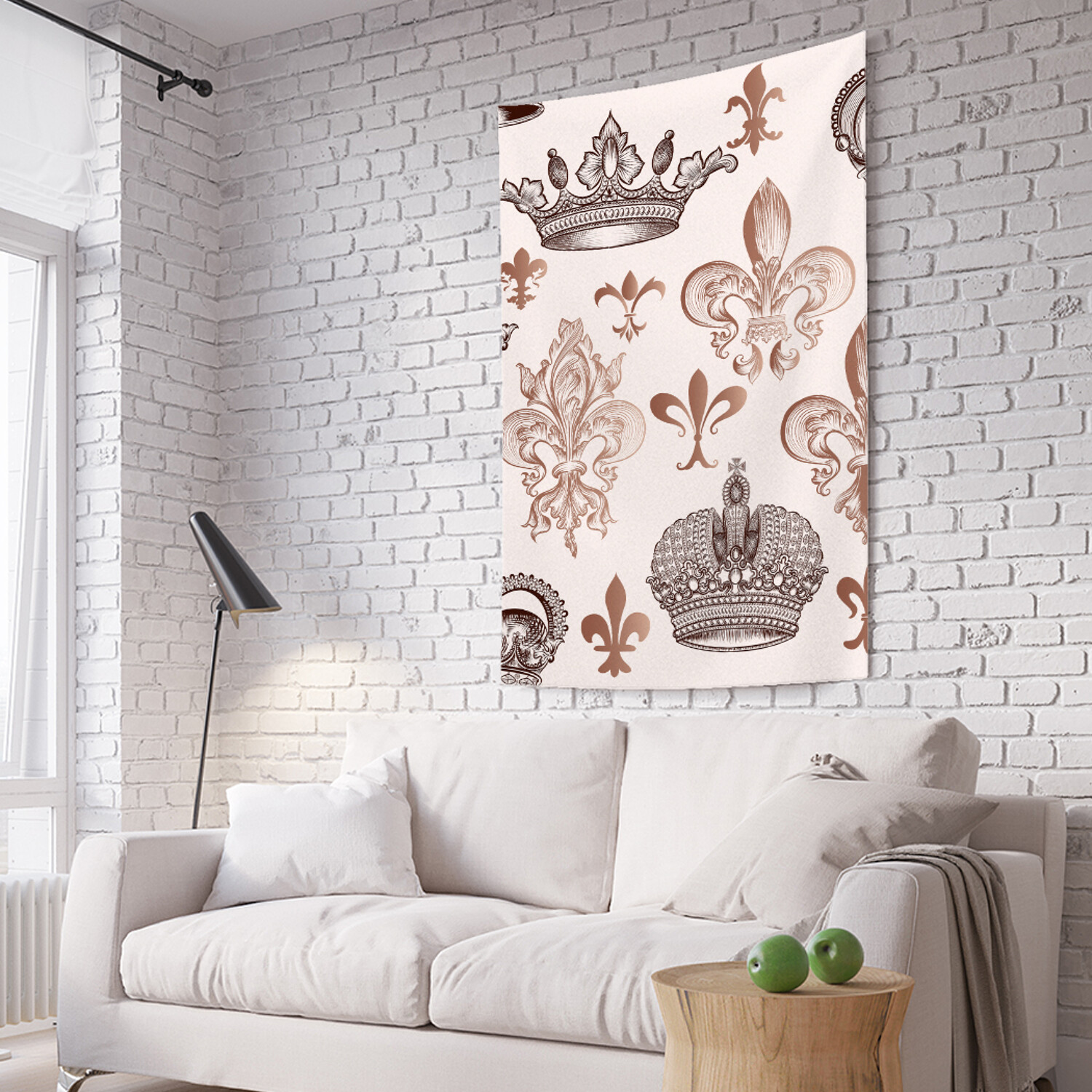 

Вертикальное фотопанно на стену JoyArty Короны и орнамент 150x200 см, Короны и орнамент