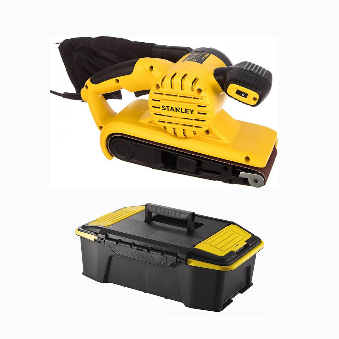 

Шлифмашина ленточная STANLEY SB90-RU + Ящик для инструмента STANLEY, SB90-RU